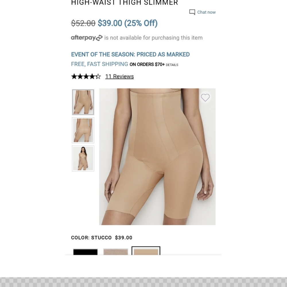 Bare Necessities Miraclesuit thigh shaper Large